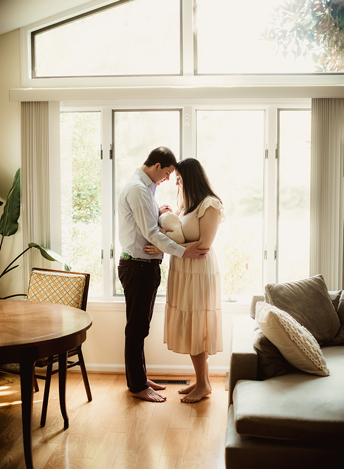 mom, dad and baby makes a family of 3